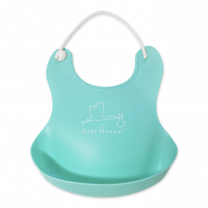 The Baby Manual™ Washable Silicone Bib